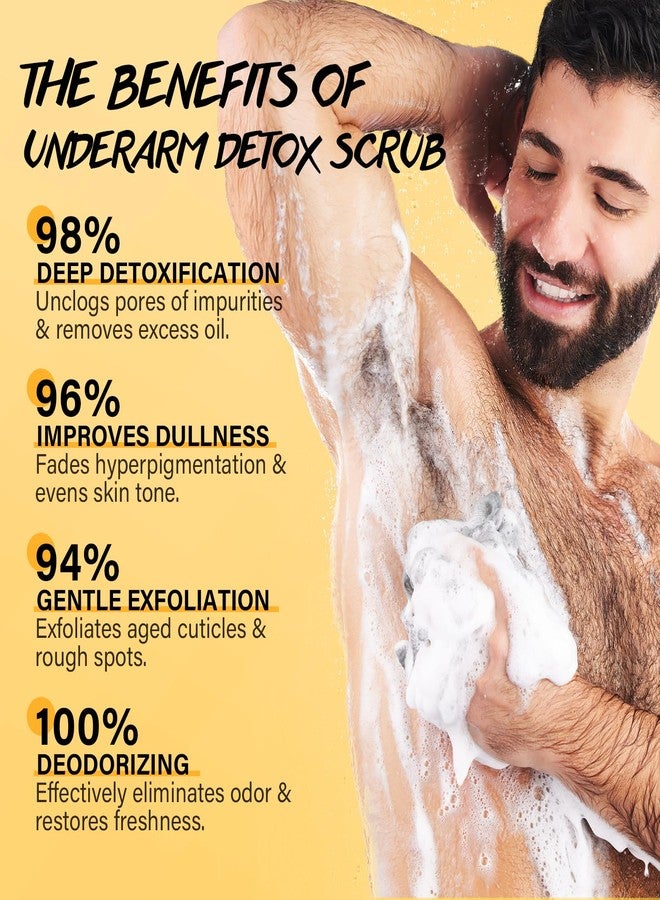 POP MODERN.C Underarm Detox Scrub with Turmeric Vitamin C Dark Spot Armpit Remover Body Deodorant Even Skin Tone Exfoliating Body Scrub for Women and Men Pigmentation Removal Exfoliator also for Whole Body - Image 2
